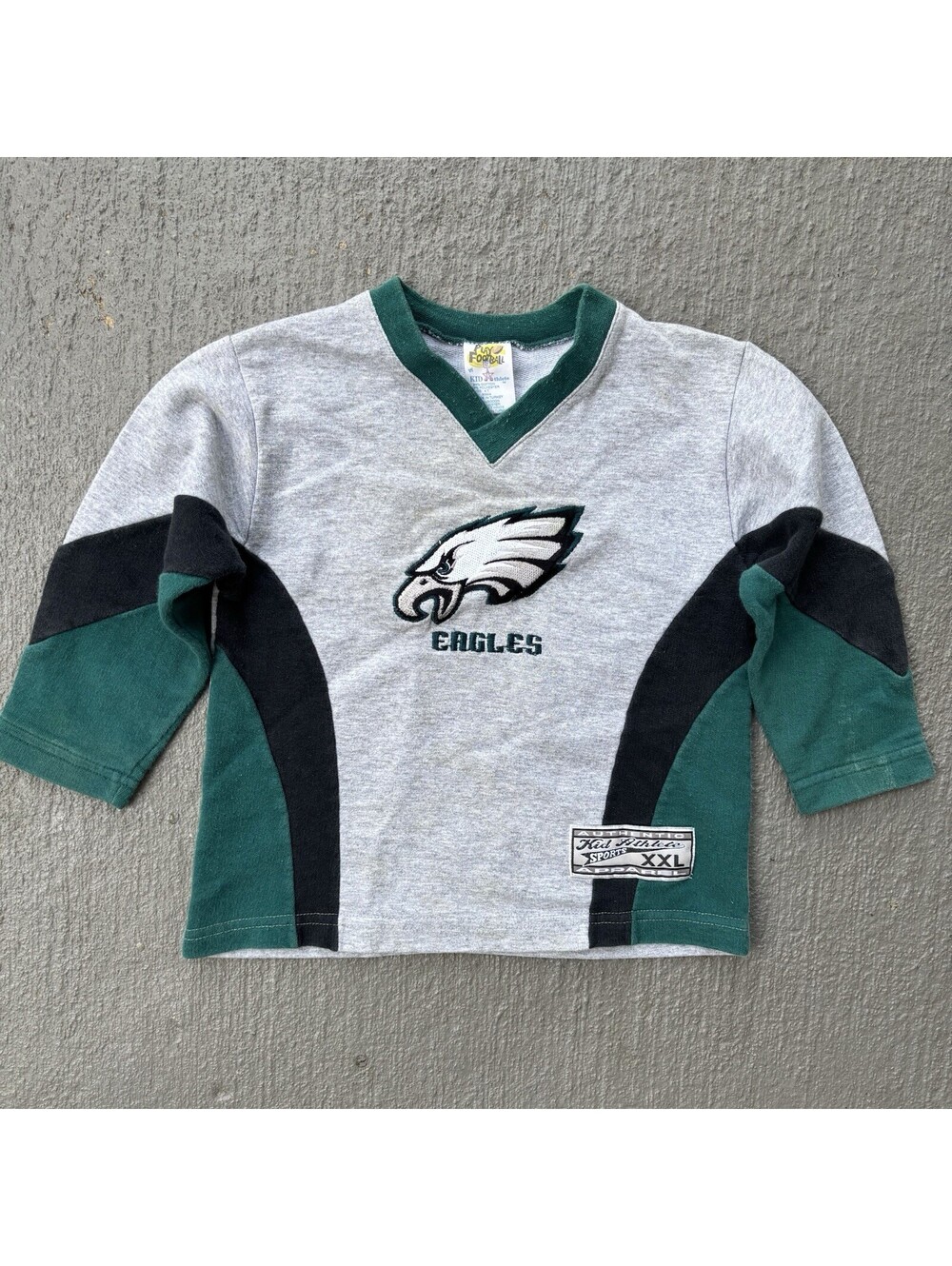 Vintage 90s Philadelphia Eagles NFL Football Sweatshirt KIDS 4T